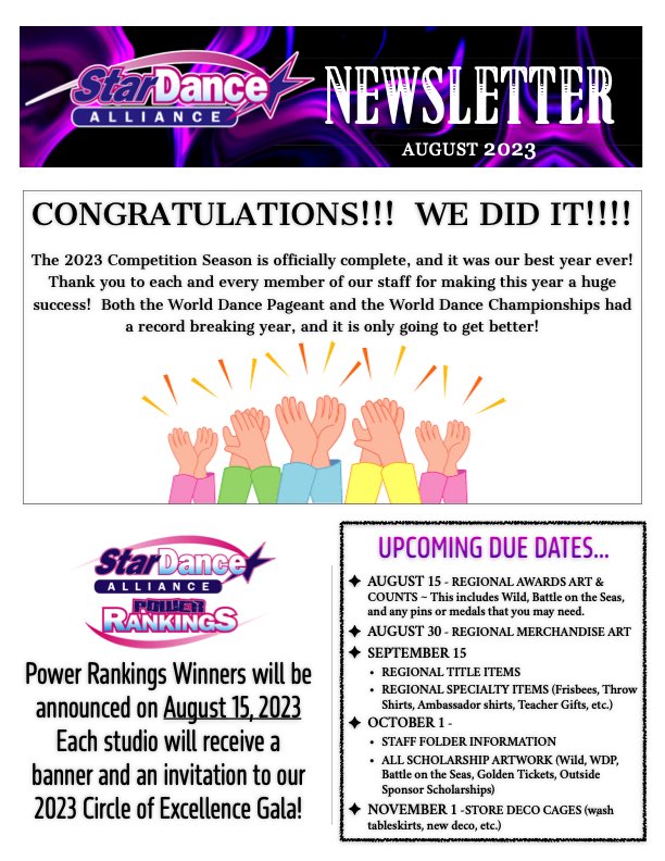 SDA Newsletter 8.2023